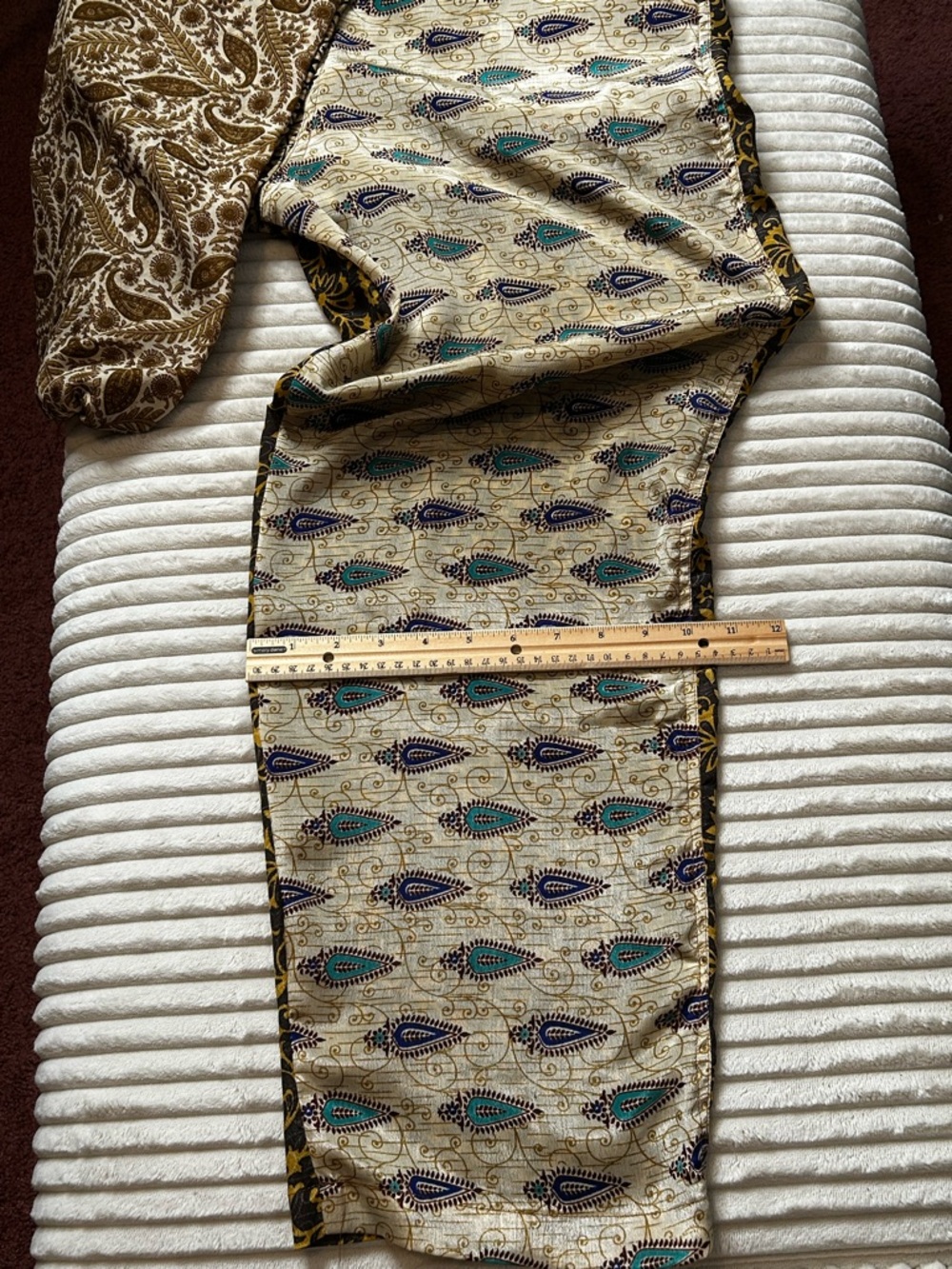 Mexicali Blues Boho Patchwork Silk Blend Overalls Hippie Whimsical One of a KInd - Picture 16 of 17